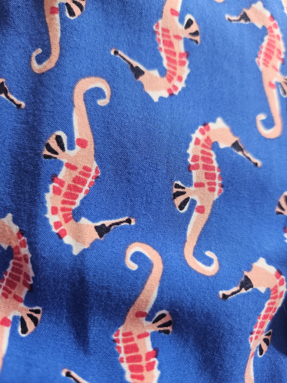Crown & Ivy Blue Seahorse Print Long-Sleeve Drawstring Dress size 4 - Picture 11 of 11